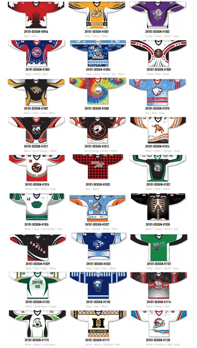 sublimated hockey jerseys