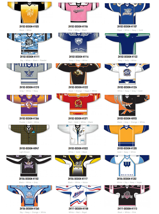 Athletic Knit Custom Sublimated Hockey Jerseys