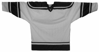 black and grey hockey jersey